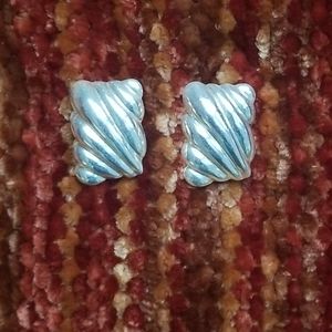 Silver Swirl Earrings